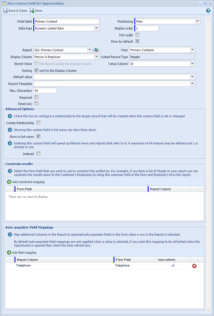 Dynamic Linked Items & Picklists | Workbooks Support