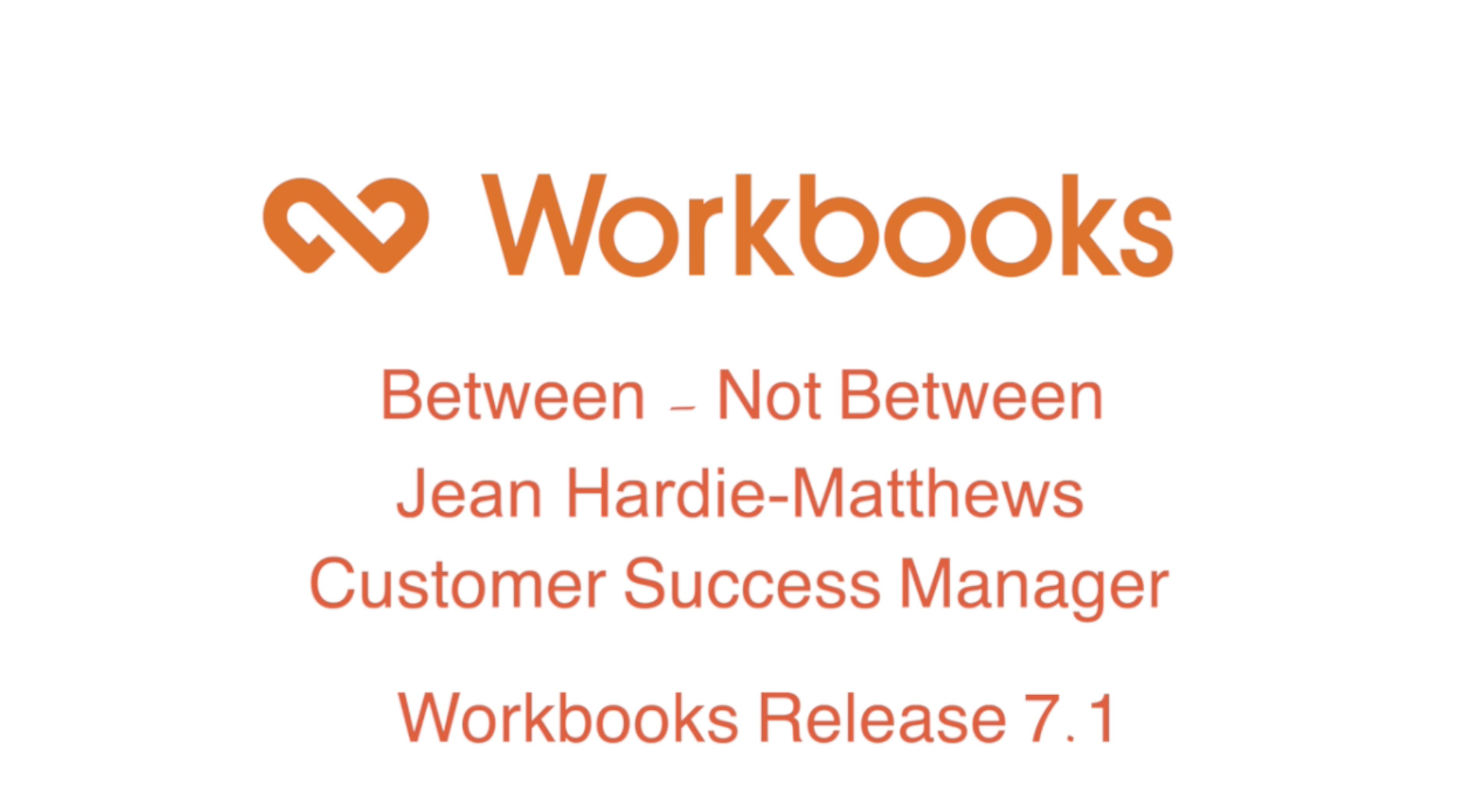 Workbooks Release 7.1 – New Filtering Functionality featured image